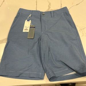 Brand New boys Southern Tide shorts sz 12.  Blue on blue stripes. T3 performance